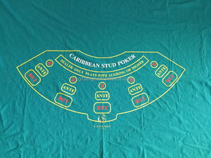 Mini Flush Casino Layout ANTE/BET Blackjack Mesa <span class=keywords><strong>de</strong></span> póquer <span class=keywords><strong>Fieltro</strong></span> con logotipo personalizado para mesas <span class=keywords><strong>de</strong></span> juego Mahjong - Product Image 6