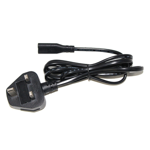 1M UK Standard UK Mains <strong>Power</strong> Plug C7 <strong>Figure</strong> <strong>8</strong> to C8 <strong>Power</strong> Supply Extension Cord <strong>Cable</strong> - Product Image 5