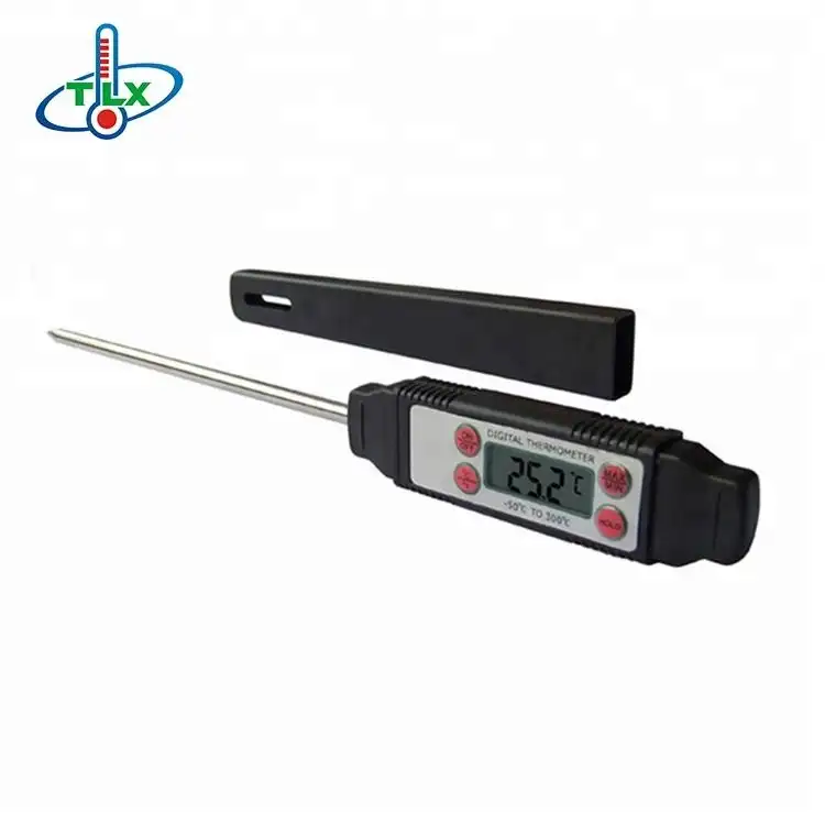 Digital Instant Read Soil Thermometer Liquid Thermometer with Temperature Holding and Max Min Record Function