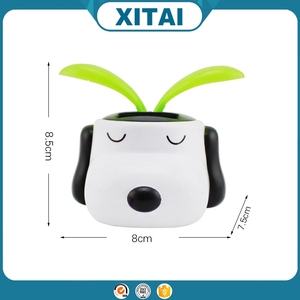 Bán Hot 8.5*8*7.5 cm điện năng lượng mặt trời Snoo py dog xe decrotation với chất lượng tốt nhất - Product Image 4