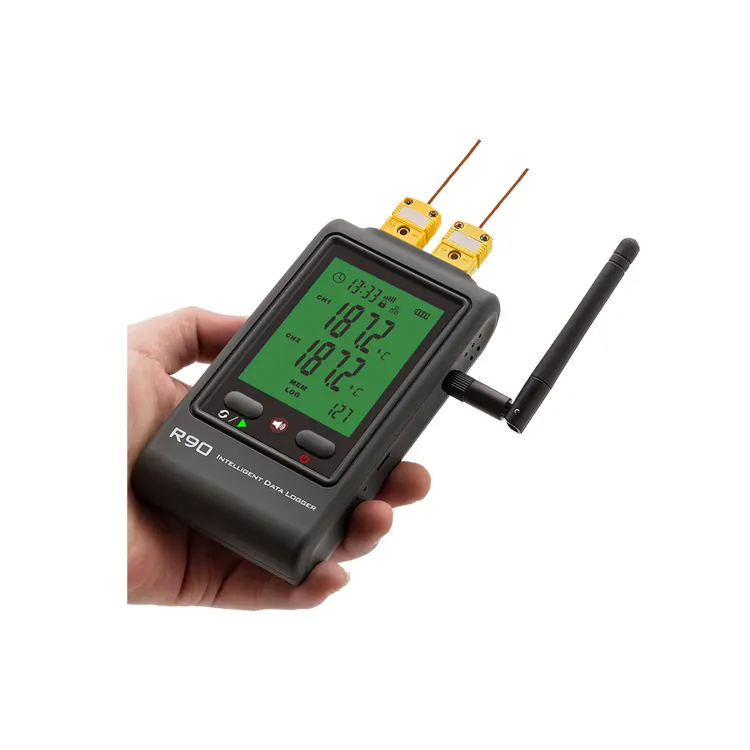 Temperatura trasmettitore wireless con 2 sonde a termocoppia