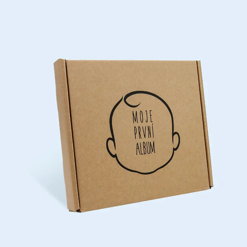 Изготовленный на заказ логотип напечатанный небольшой упаковочный картонный гофрированный ящик от производителя простой небольшой коробки