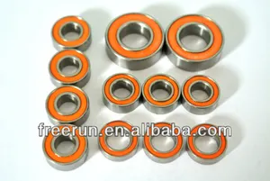 High Performance NANDA RACING NRB-3 PRO ceramic bearing kits with different rubber seal color