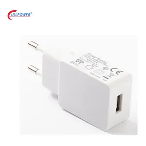 Dinding Kami Eropa Plug Charger Portabel dengan 1 Usb 5 V 1A Output