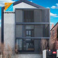 Persiana Industrial Vertical para Decoración de Edificios, Resistente al Sol, Tipo Louver Arquitectónico
