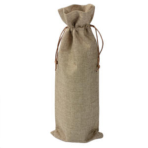 Sacchetto in Iuta Ecologico Biodegradabile <span class=keywords><strong>di</strong></span> Colore Naturale con Cordoncino - Product Image 5