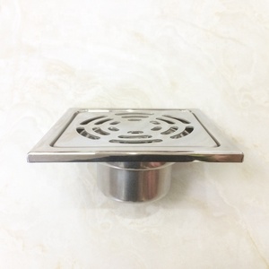 Siphon de sol carré pour salle de bain en acier inoxydable HF 304, drainage rapide, anti-odeur - Product Image 5