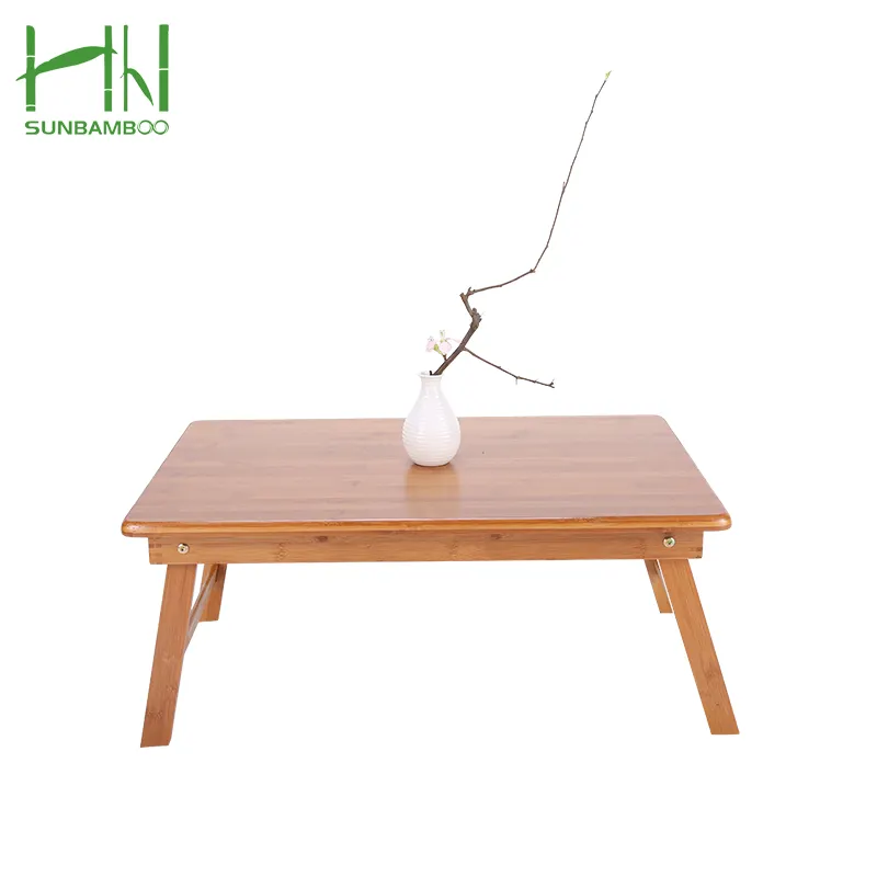 China Herstellung Möbel natürliches Zuhause neues Design Bambus Falt snack Tee & Kaffee Kang Tisch Schreibtisch auf dem Bett