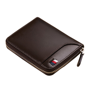 8275 <span class=keywords><strong>Carteras</strong></span> Cortas de Cuero para <span class=keywords><strong>Hombre</strong></span>, Diseño Original al por Mayor, Cartera Pequeña de Cuero Genuino con Múltiples Ranuras para Tarjetas - Product Image 3