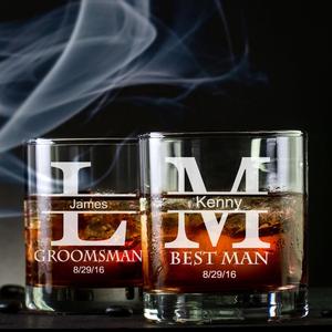 Commercio all'ingrosso roccia del whisky di vetro dailyware personalizzato doppia vecchio stile occhiali logo personalizzato lowball di vetro