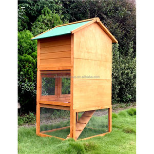 GMTPET Pet fabrika OEM toptan güzel ahşap evcil hayvan kafesi ahşap ev klasik benzersiz açık tavşan kafesleri - Product Image 5