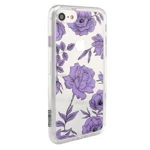 Flower phone case in luxury design with damage and shock absorption for iPhone 7