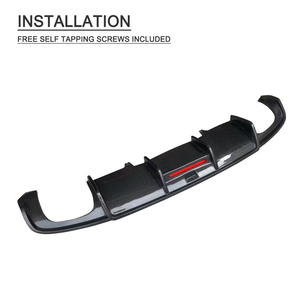 Lame de pare-choc arrière en Fiber de carbone, accessoire de voiture, <span class=keywords><strong>Audi</strong></span> <span class=keywords><strong>A4</strong></span> B9 <span class=keywords><strong>SLINE</strong></span> S4, 2017, 2018, <span class=keywords><strong>2019</strong></span> - Product Image 5