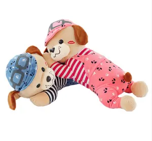 Симпатичная мягкая подушка, мягкая полипропиленовая хлопковая кукла для детей, подарок на день рождения, шляпа, собака, плюшевые игрушки, подушка для любителей собак