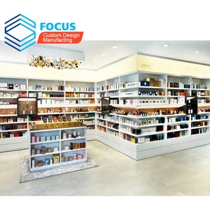 Mueble de Exhibición para Perfumería Focus, Vitrina para Perfumes, Mostrador de Exhibición, Diseño de Quiosco de Exhibición de Perfumes con Vidrio Templado - Product Image 1