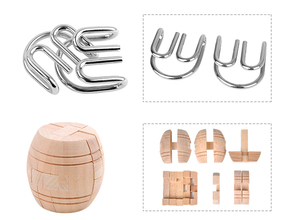 Metallo e legno 3d di <span class=keywords><strong>puzzle</strong></span> del cervello occhiolini blocco di <span class=keywords><strong>puzzle</strong></span> per bambini e adulti - Product Image 6