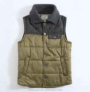 OEM Service Casual Style Winter Sportswear polyester padded Vest fashion style oversized for Men