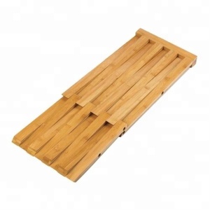 Bambou Tabouret Pliant 100% Naturel Bambou Pliant Siège de Douche, Banc Tabouret Bain Sauna Sièges - Product Image 2