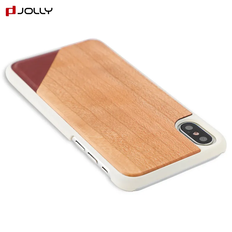 For iPhone X 8 7 6 Plus Wooden Phone Case Non Slip Slim Custom Blank Wood Phone Case