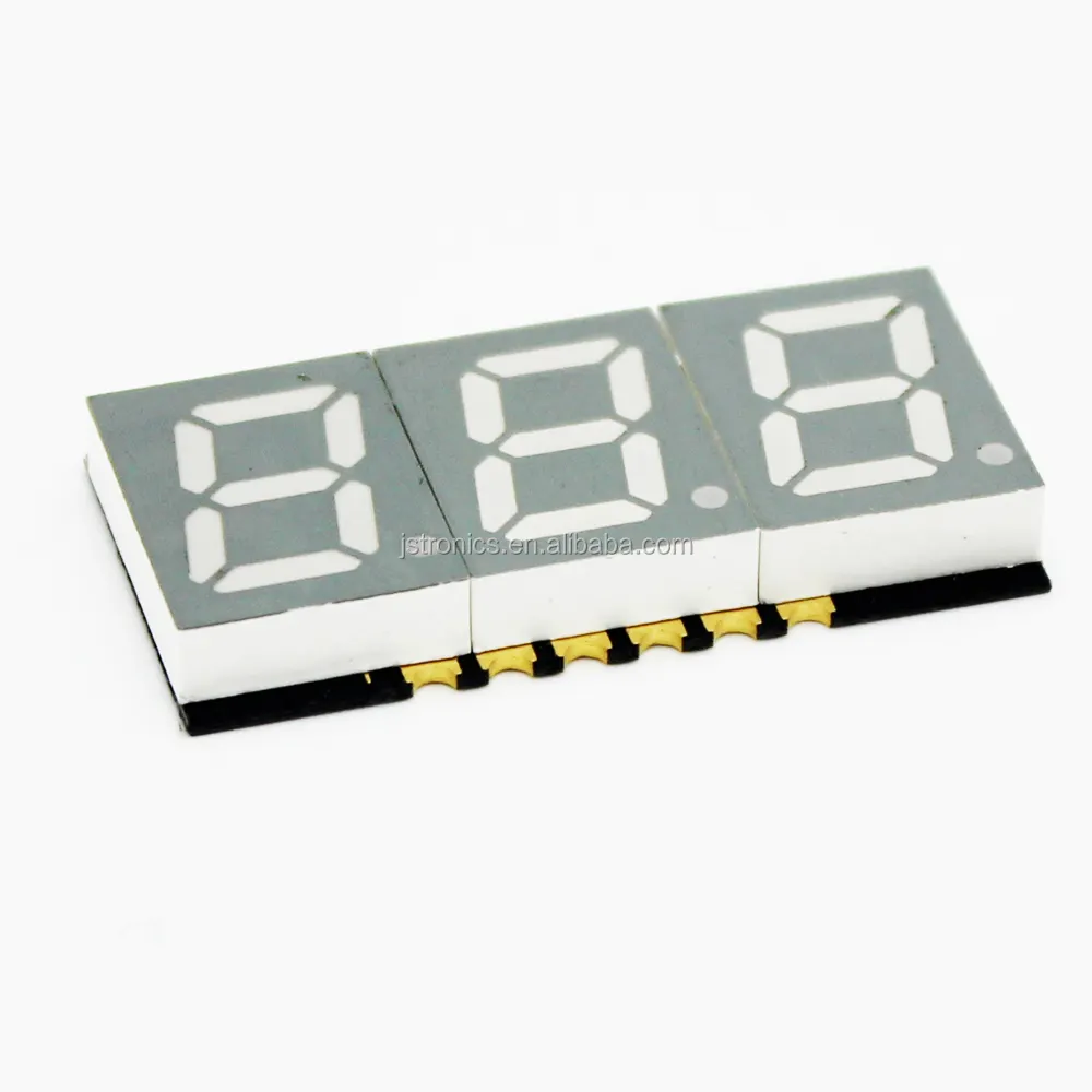 Jstronic three digit small FND 0.39 inch 3 digits 7 segment smd led display