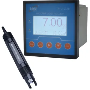 Toptan alkalin ph test cihazı-PHG-2091 Endüstriyel Dijital RS485 Otomatik Su pH Alkali Ölçüm Kontrolörü Test Cihazı 4-20mA
