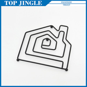 Modern House Shape Wire <b>Utensil</b> Holder - Product Image 3