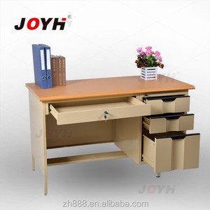 Gỗ Nâu Sơn Thép Bàn Văn Phòng Máy Tính Bàn Hiện Đại Nội Thất Văn Phòng - Product Image 1