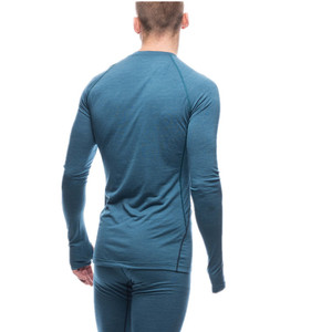 <span class=keywords><strong>Merino</strong></span> Wool <span class=keywords><strong>Longsleeve</strong></span> Crew Neck Base Layer Calzoncillos largos para hombre - Product Image 4