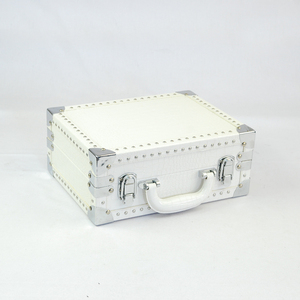 Boîte à documents en cuir personnalisée mallette de rangement portable personnalisée petite valise en <span class=keywords><strong>bois</strong></span> pour le voyage - Product Image 5