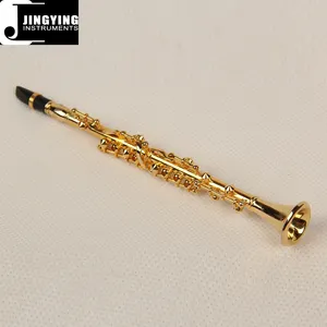 Bán Buôn Miniature Brass Gió Nhạc Cụ Mô Hình, Brass Mini Clarinet Mô Hình Cho Sinh Nhật/Món Quà Giáng Sinh