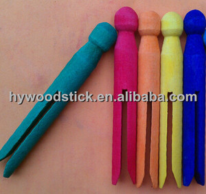 Muñeca de madera de cabeza redonda <span class=keywords><strong>para</strong></span> niños, bricolaje, clavija <span class=keywords><strong>para</strong></span> diversión - Product Image 6