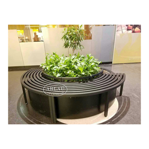 Maceta Curva <span class=keywords><strong>Muy</strong></span> Grande <span class=keywords><strong>para</strong></span> Plantas de Interior y <span class=keywords><strong>Exterior</strong></span> con Asientos Tipo Banco <span class=keywords><strong>para</strong></span> Centros Comerciales - Product Image 1
