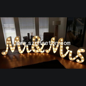 Super luminoso decorazione di cerimonia nuziale grande alfabeto <span class=keywords><strong>lettere</strong></span> tendone ha condotto la luce <span class=keywords><strong>lettere</strong></span> - Product Image 6