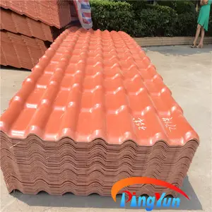 Corrugated Roofing Sheets Plastic Spanish Bamboo Roof Sheet All Kinds Wave Style Any Colour For Villa House 30-50years PMMA+ASA