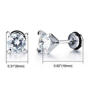 Lujo <span class=keywords><strong>Para</strong></span> Las Muchachas de Partido, Casa de Piedra Zirconia Pendientes de Uso <span class=keywords><strong>Diario</strong></span>, Simple Aretes de Acero Inoxidable Diseños - Product Image 3