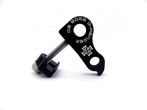 Adaptateur de dérailleur pour vélo de dirt jump DaBomb D-HANGER, AL6061, axe de 10 mm, position arrière verticale vers horizontale, dropout - Product Image 3