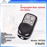 Télécommande universelle pour portail sans fil Yet 026 433 MHz, ouvre-porte de garage