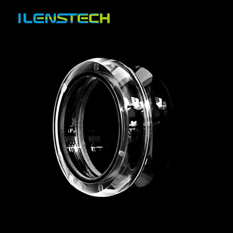 Large fresnel wide angle lens 3x360 degree led lens round shape led 3535 rear window lens for outdoor lighting project