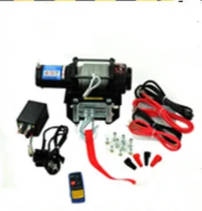 ATV/UTV 4500lbs 12V 24V elektrische winde mit synthetische seil