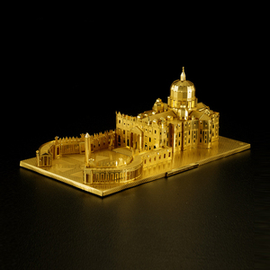 3D métal modèle puzzle St. <span class=keywords><strong>La</strong></span> Basilique Chu Cuivre artificiel BRICOLAGE Vatican souvenirs monde architecture bâtiment modèle artisanat - Product Image 1