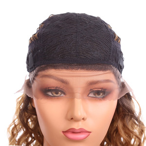 Parrucca sintetica ad alta densità di pizzo marrone <span class=keywords><strong>chiaro</strong></span> naturale <span class=keywords><strong>capelli</strong></span> Cosplay senza colla per donne nere/bianche - Product Image 5