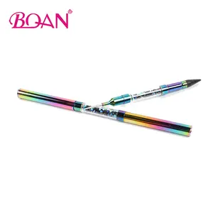 Bqan Holo Strass Handvat Puntjes Tool Nail Wax Pen Nail Art Brush 2 Manier