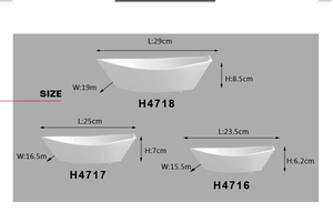 Plat de service en porcelaine en forme de <span class=keywords><strong>bateau</strong></span> <span class=keywords><strong>pour</strong></span> fruits, <span class=keywords><strong>pour</strong></span> un usage domestique - Product Image 6