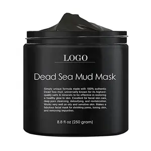 Máscara hidratante de carvão orgânico natural, etiqueta privada, cuidados com a pele, máscara de mar morto