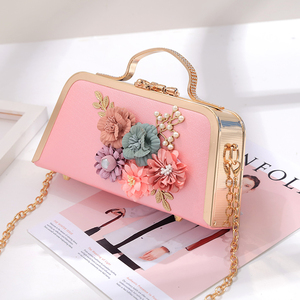 <span class=keywords><strong>Bolso</strong></span> de Noche de Tela con Flores, <span class=keywords><strong>Bolso</strong></span> de Mano para Mujer, <span class=keywords><strong>Bolso</strong></span> de <span class=keywords><strong>Fiesta</strong></span> de PU - Product Image 4