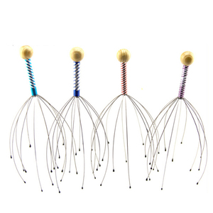 Massaggiatore in acciaio inossidabile per massaggiatore colorato con ragno a mano con testa di formicolio del cuoio capelluto massaggiatore ragno - Product Image 5