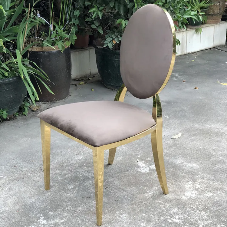 Eko kadife fransız tarzı pembe romantik modern sandalye louis xv otel paslanmaz çelik düğün cafe yemek sandalye
