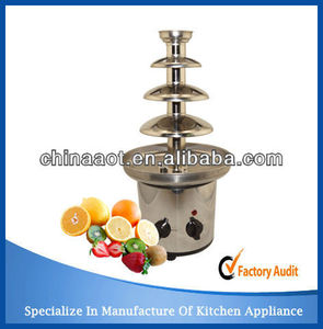 Nuovo modello <span class=keywords><strong>AOT</strong></span> CFF-2008A6 elettrico in acciaio inox classico cioccolato fontana di alta qualità fonduta per matrimoni - Product Image 5