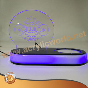 Glorificateur de bouteille de vin acrylique personnalisé support d'éclairage LED affichage LED - Product Image 5