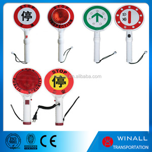Stop En Ga Hand Gehouden Rood Led Lichtgevende Verkeersleiding Verkeerslicht Stok Rood Groen Stop Go Zaklamp Bewegwijzering - Product Image 3